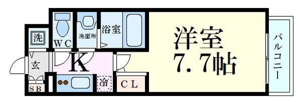 サムティ江坂レガーロの物件間取画像